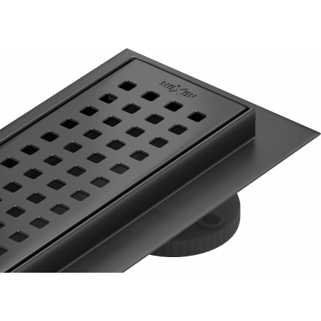 Mexen Flat M08 60 cm Linear Shower Drain, Black - 1725060-15