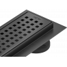 Mexen Flat M08 60 cm Linear Shower Drain, Black - 1725060-15
