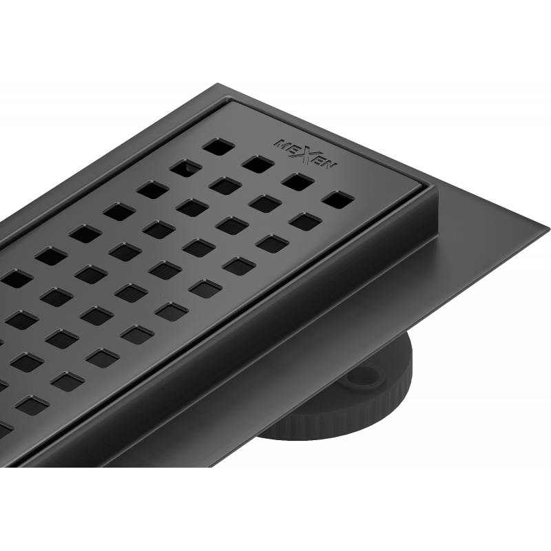 Mexen Flat M08 linjärt avlopp 70 cm, svart - 1725070-15