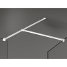 Mexen Kioto dušisein Walk-in 130 x 75 cm, läbipaistev, valge - 800-130-202-20-00-075