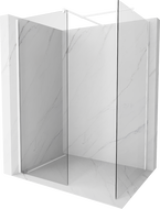 Mexen Kioto douchewand Walk-in 130 x 100 cm, transparant, wit - 800-130-202-20-00-100