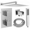 Mexen Cube DR02 zestaw prysznicowy podtynkowy z deszczownica 30 cm, chrom - 77502DR0230-00