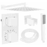 Mexen Cube DR02 recessed shower set with 30 cm rain shower, white - 77502DR0230-20