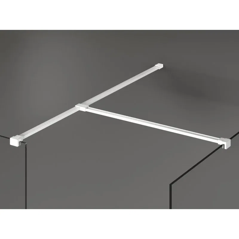 Mexen Kioto paroi de douche Walk-in 150 x 70 cm, transparent, blanc - 800-150-202-20-00-070