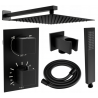Mexen Cube DR02 Unterputz-Duschset mit 30 cm Kopfbrause, schwarz - 77502DR0230-70
