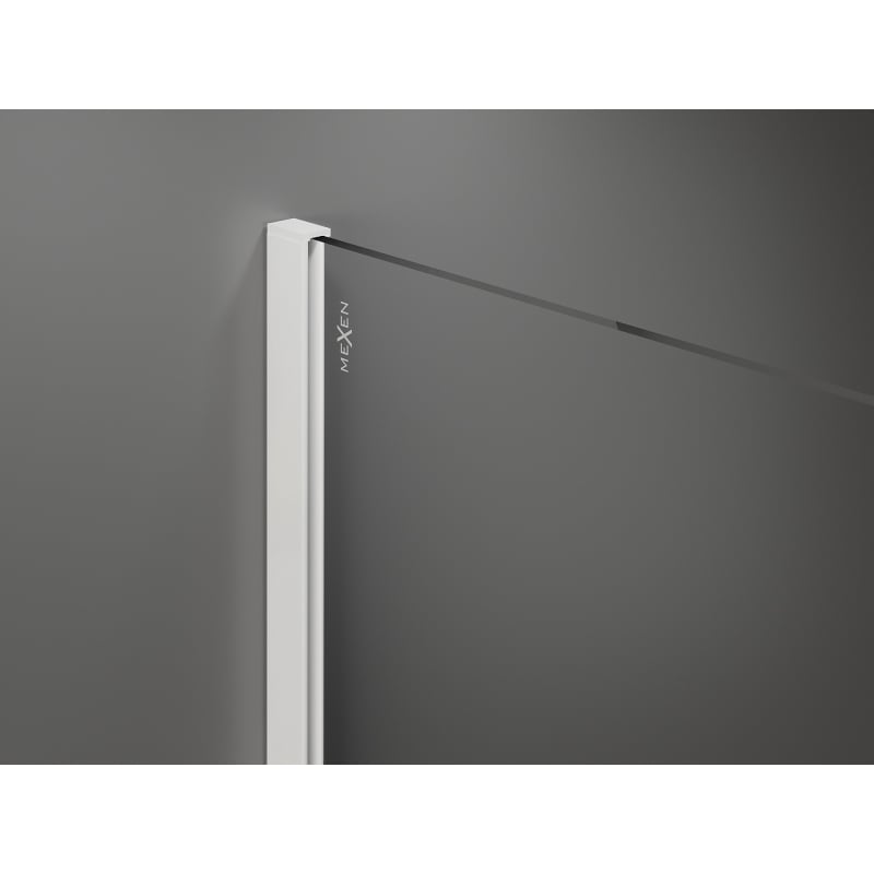 Mexen Kioto dušisein Walk-in 170 x 85 cm, läbipaistev, valge - 800-170-202-20-00-085