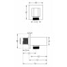 Mexen Cube DR02 zestaw wannowo-prysznicowy podtynkowy z deszczownicą 30 cm, chrom - 77503DR0230-00