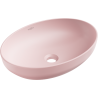 Mexen Cornelia lavabo sobre encimera 50 x 37 cm, rosa mate - 21885044
