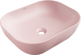 Mexen Rosa opzetwastafel 50 x 40 cm, roze mat - 21095044