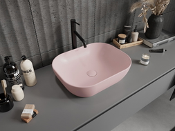 Mexen Rosa opzetwastafel 50 x 40 cm, roze mat - 21095044