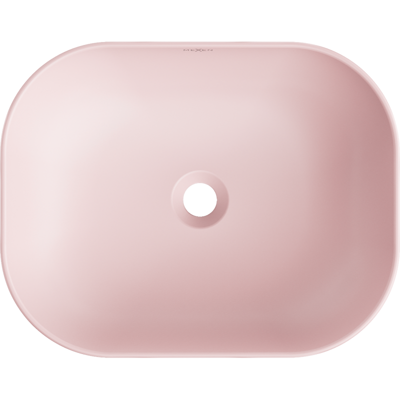 Mexen Rosa lavatório de bancada 50 x 40 cm, rosa mate - 21095044