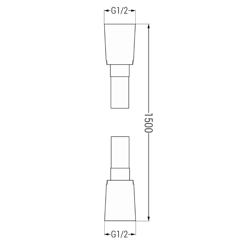 Mexen Cube DR02 conjunto de ducha empotrado con alcachofa de 25 cm, grafito - 77502DR0225-66