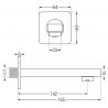 Mexen Cube DR02 bad- en douche-inbouwset met 25 cm regendouche, grafiet - 77503DR0225-66