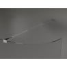 Mexen Kioto-R paroi de douche arrondie Walk-in 120 x 200 cm, transparent 8 mm, chrome - 800-120-101-01-06