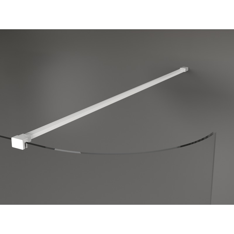 Mexen Kioto-R ronde inloopdouchewand 80 x 200 cm, transparant 8 mm, wit - 800-080-101-20-06