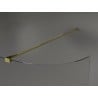 Mexen Kioto-R Abgerundete Walk-in-Duschwand 110 x 200 cm, transparent 8 mm, gold - 800-110-101-50-06