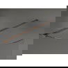 Mexen Kioto-R paroi de douche arrondie Walk-in 120 x 200 cm, transparent 8 mm, or rose - 800-120-101-60-06