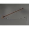 Mexen Kioto-R Rounded Walk-in Shower Wall 130 x 200 cm, transparent 8 mm, rose gold - 800-130-101-60-06