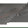 Mexen Kioto-R Duschwand abgerundet Walk-in 120 x 200 cm, transparent 8 mm, gebürstetes Kupfer - 800-120-101-65-06
