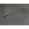 Mexen Kioto-R abgerundete Duschwand Walk-in 110 x 200 cm, transparent 8 mm, gebürstet gun gray - 800-110-101-66-06
