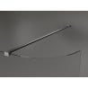 Mexen Kioto-R kaarjas Walk-in dušisein 100 x 200 cm, läbipaistev 8 mm, gun metall - 800-100-101-95-06