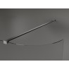 Mexen Kioto-R ümar dušisein Walk-in 130 x 200 cm, läbipaistev 8 mm, gun metal - 800-130-101-95-06