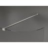 Mexen Kioto-R Duschwand abgerundet Walk-in 110 x 200 cm, transparent 8 mm, gebürsteter Nickel - 800-110-101-97-06