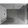 Mexen Kioto dušisein Walk-in 85 x 80 cm, läbipaistev, harjatud kuld - 800-085-202-55-00-080