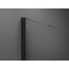 Mexen Kioto Walk-in Shower Screen 70 x 200 cm, Transparent/Frosted 8 mm, Black - 800-070-101-70-35