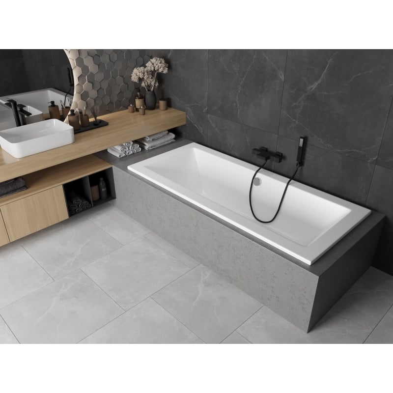 Mexen Cube Rectangular Bathtub 170 x 75 cm, White - 55051707500