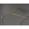 Mexen Kioto dušisein Walk-in 140 x 100 cm, läbipaistev, kuldne harjatud - 800-140-202-55-00-100