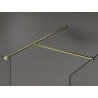 Mexen Kioto Zaslon za tuš Walk-in 180 x 105 cm, prozirna, zlatna brušena - 800-180-202-55-00-105
