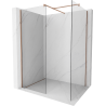 Mexen Kioto dušisein Walk-in 70 x 70 cm, läbipaistev, roosa kuld - 800-070-202-60-00-070