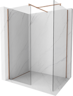 Mexen Kioto Tuš stjena Walk-in 110 x 90 cm, prozirna, ružičasto zlato - 800-110-202-60-00-090