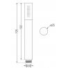 Mexen R-70 Duschkopf 1-funktional, Graphit - 79570-66