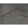 Mexen Kioto dušisein Walk-in 135 x 70 cm, läbipaistev, roosakuldne - 800-135-202-60-00-070