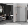 Mexen Kioto Walk-in shower wall 140 x 95 cm, transparent, pink gold - 800-140-202-60-00-095
