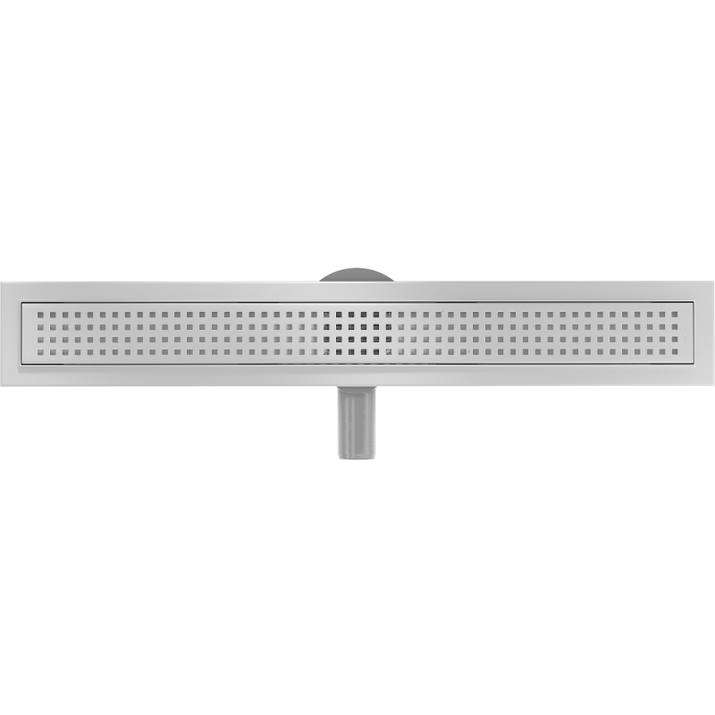 Mexen Flat 360° M08 rotativ Linéarauslaf 50 cm, Inox - 1025050-40