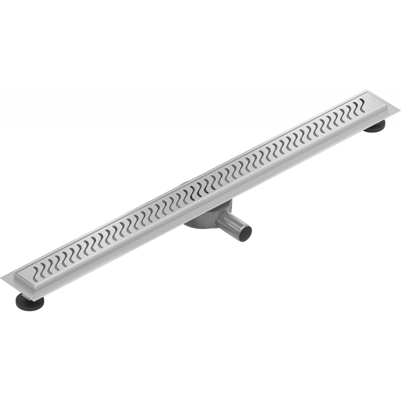 Mexen Flat 360° M09 80 cm Rotating Linear Drain, Inox - 1028080-40