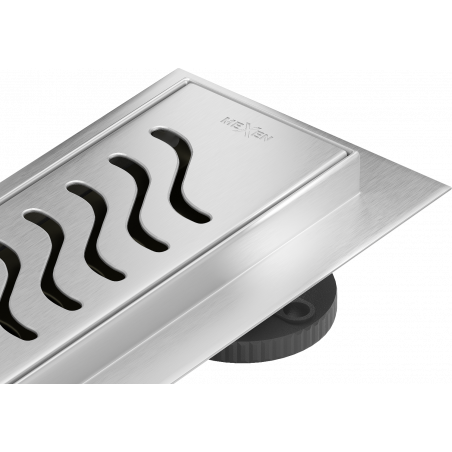 Mexen Flat 360° M09 drehbarer Linienablauf 100 cm, Inox - 1028100-40