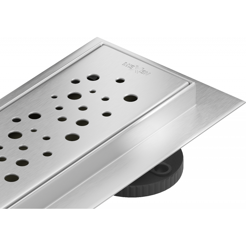 Mexen Flat 360° M12 Drehbarer Linearablauf 100 cm, Inox - 1021100-40