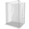 Mexen Kioto Freestanding Shower Screen 135 x 30 x 30 cm, Transparent, Chrome - 800-135-030-222-01-00-030