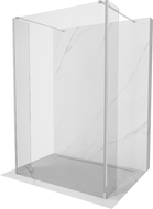 Mexen Kioto ścianka prysznicowa wolnostojąca 155 x 30 x 30 cm, transparent, chrom - 800-155-030-222-01-00-030