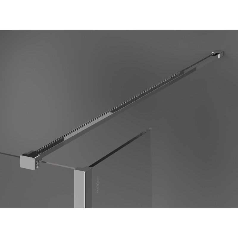 Mexen Kioto parete doccia autoportante 160 x 30 x 30 cm, trasparente, cromato - 800-160-030-222-01-00-030