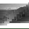 Mexen Kioto freistehende Duschwand 110 x 30 x 30 cm, schwarzer Rahmen, weiß - 800-110-030-222-20-70-030