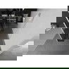 Mexen Kioto freistehende Duschwand 150 x 30 x 30 cm, schwarz gerahmt, weiß - 800-150-030-222-20-70-030