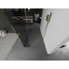 Mexen Kioto samostojeći tuš zid 135 x 30 x 30 cm, proziran, zlatni - 800-135-030-222-50-00-030