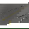 Mexen Kioto vrijstaande douchewand 90 x 30 x 30 cm, zwart frame, goud - 800-090-030-222-50-70-030