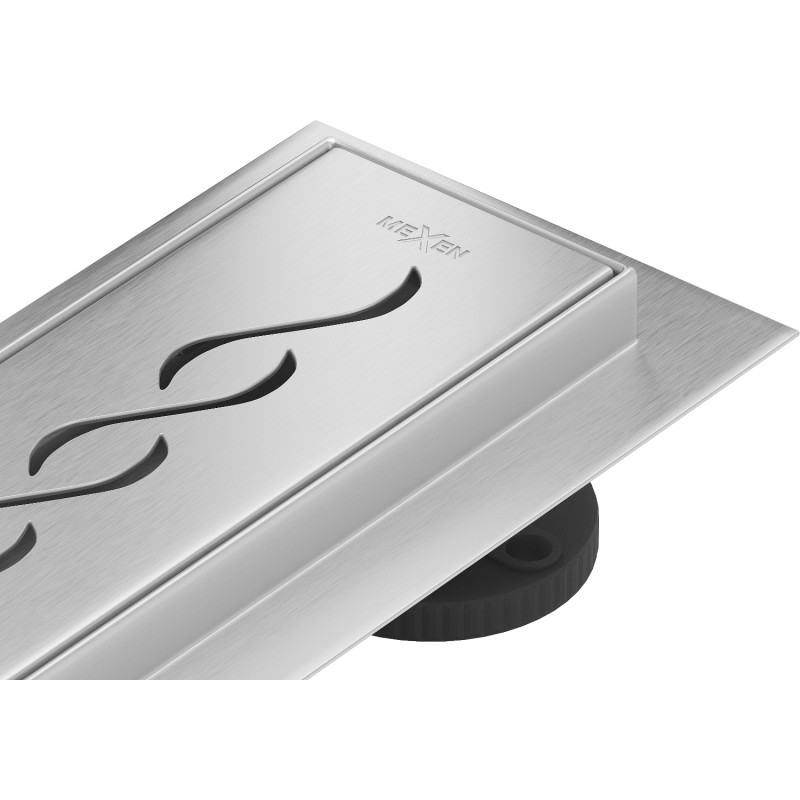 Mexen Flat 360° M18 pööratav liinisläbipääs 60 cm, inox - 1023060-40