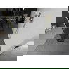 Mexen Kioto vrijstaande douchewand 140 x 30 x 30 cm, zwart frame, geborsteld goud - 800-140-030-222-55-70-030